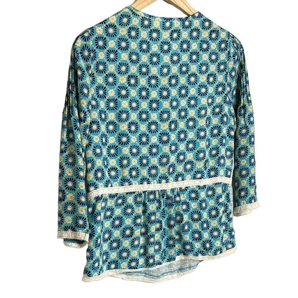 Matilda Jane | Kaleidoscope Peasant Top Hello Lovely Peasant Floral EUC - Picture 6 of 7